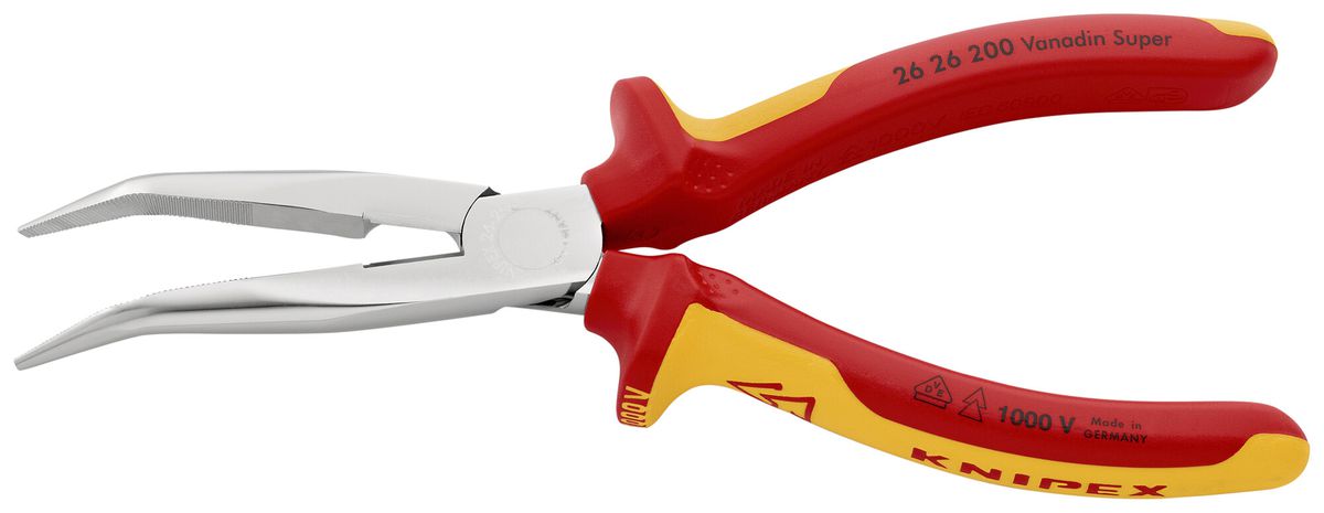 Telefonzange KNIPEX mit Schneidevorrichtung VDE gebogen 200mm