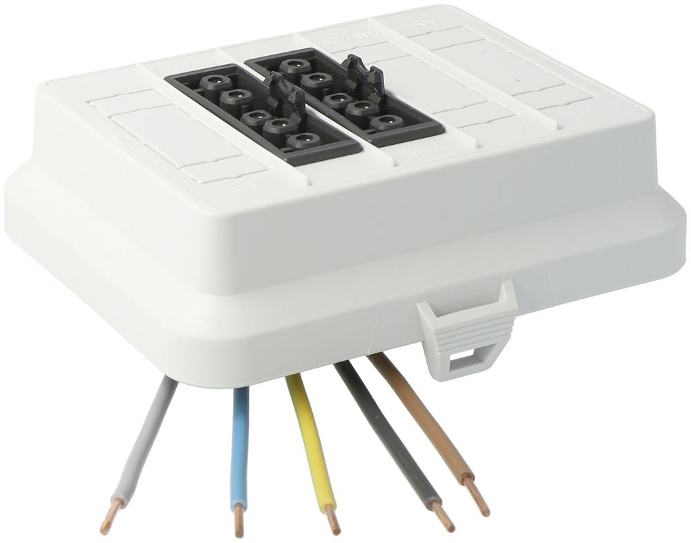 Frontteil AGRO, in: 5P H07V-U, out: 2×5P sw L1+L2+L3, Wieland