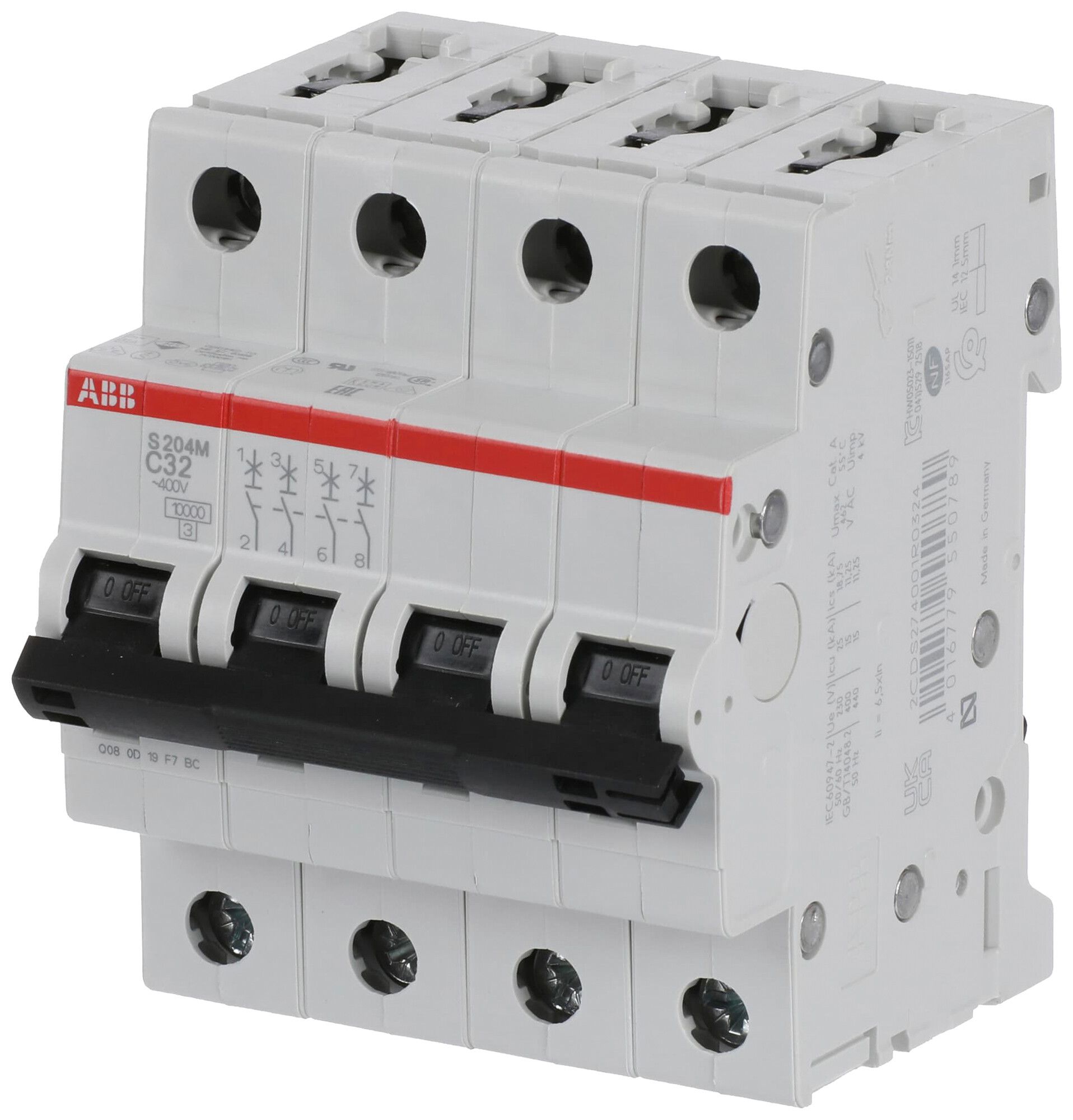 Leitungsschutzschalter ABB S204M-C32 32A C 10kA