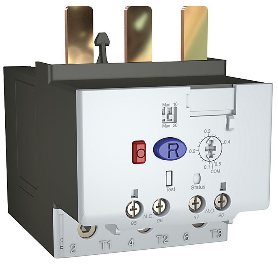 Relè termico AB 193-1EFDB (3.2…16A), 3L, pulsante reset/test