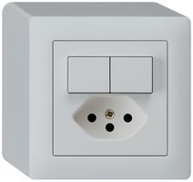 Combinazione AP 2×AR/1L+T13 grigio chiaro kallysto