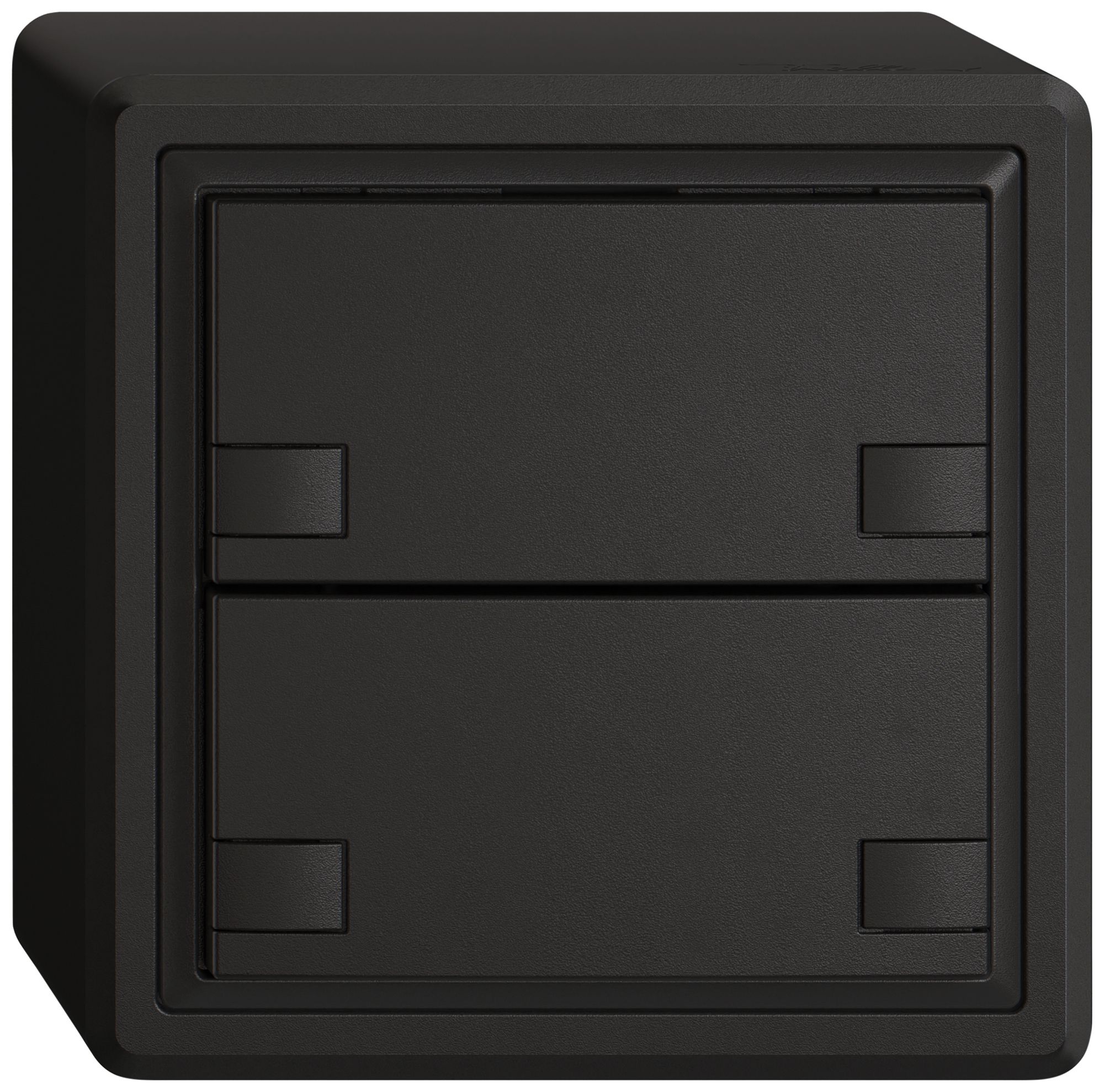 AP-Universaltaster EDIZIO.liv UNI SNAPFIX® 12…48V o.LED 2× 2-Tbed.sz