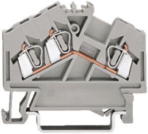 Durchgangsklemme frontverdr. WAGO 2.5mm² grau