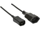Apparatekabel MAX HAURI C14/T13 Td 3×1mm² 2m schwarz