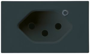 FLF-Steckdose Hager 1×Typ 13 beleuchtet D schwarz