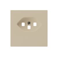 Frontplatte kallysto T23 beige 60×60mm für Steckdose Schraubklemme