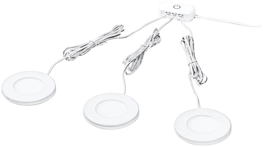 LED-Downlight LEDVANCE SPOTMAGNET 8.5W 3×130lm 3000K VWB Ø75mm weiss