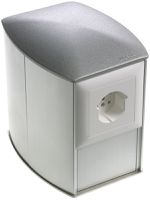 Potelet de raccordement Ellipse h=150 anod. avec 1 boîte NIS IP20