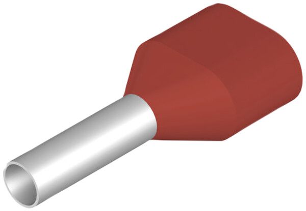 Capocorda doppio Weidmüller H isolato 2×1.5mm² 8mm rosso borsa multipla