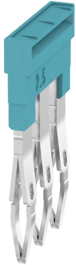 Querverbinder Weidmüller ZQV 2.5N/3 gesteckt 3L 5.1mm isoliert 24A blau