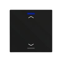 EB-Taster KNX RGBW MDT BE-TAL60T116.A1 1T/2B Temp.schwarz matt "Jalousie"