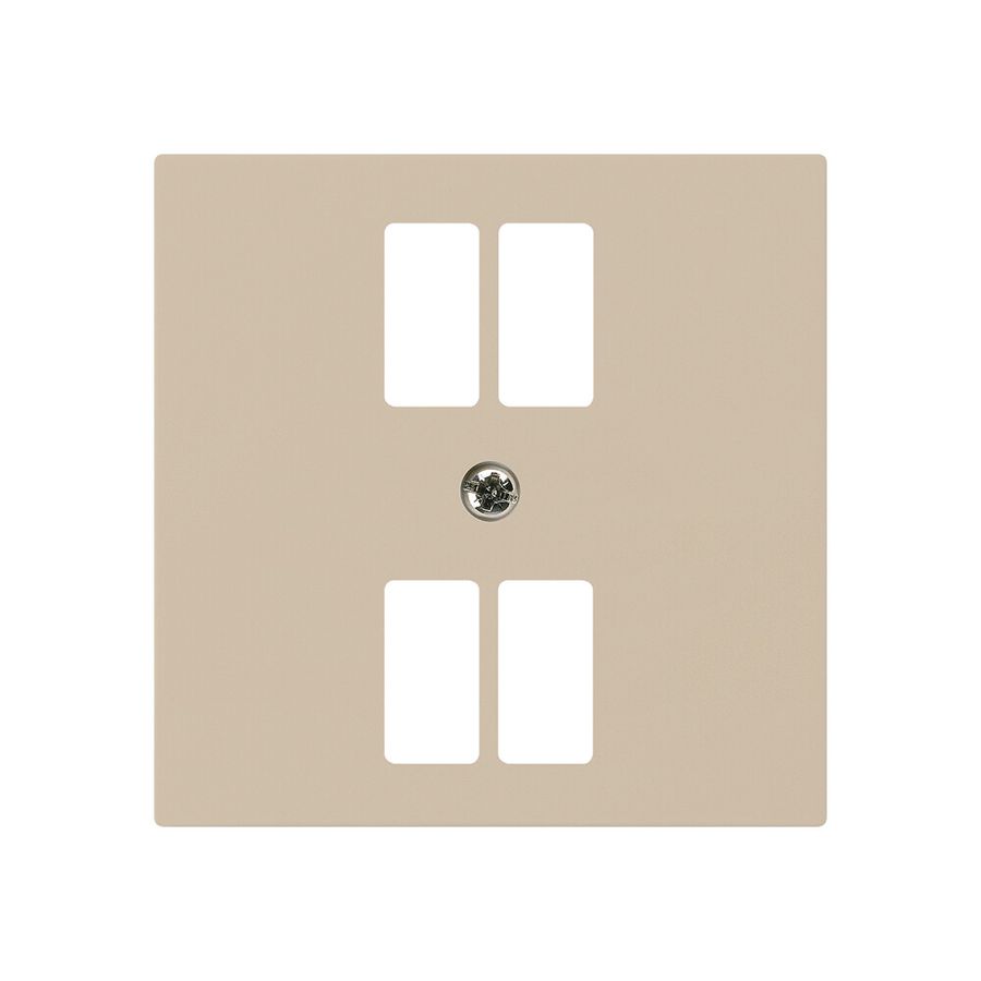 Placca frontale kallysto per presa 4×USB beige