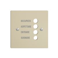 Frontplatte EDIZIOdue vanille, italienisch