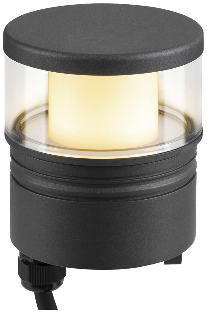 Testa d.lampa.LED SLV M-POL S Clear 11W 510lm 927/930 IP65 Ø120.9mm antr.