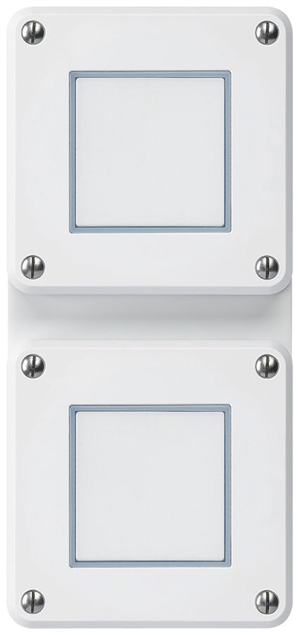 Combinaison ENC Hager robusto IP55 I-I verticale S3/1L+S3/1L blanc