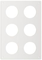 Piastra di montaggio Feller NEVO SNAPFIX® 3×2 Ø69mm 225×325mm bianco