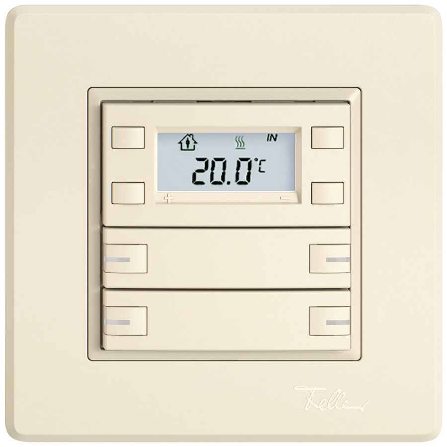 Poussoir RTH ENC EDIZIO.liv SNAPFIX® a.RGB-LED 4×touches comm.1T cr