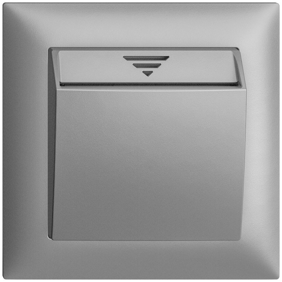 UP-KNX Hotelcard 1P EDIZIOdue silver