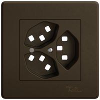 UP-Montageset EDIZIO.liv SNAPFIX® für 3×T23 mit Frontlinse br