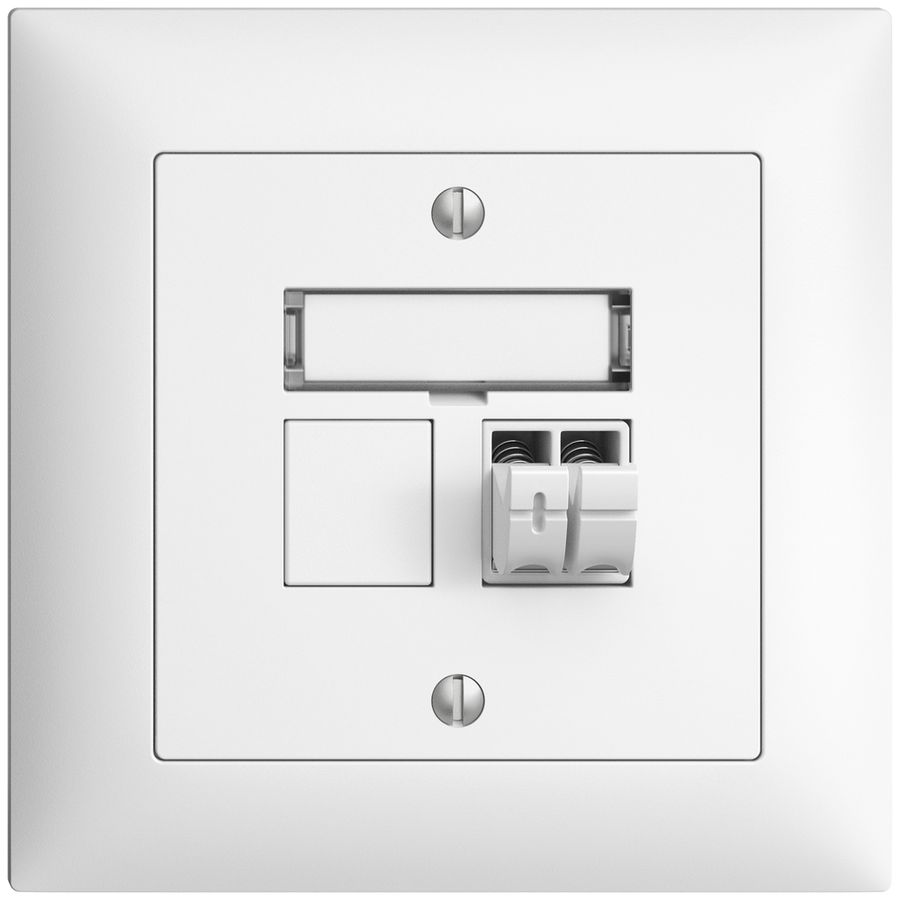 UP-Audiodose Push Type EDIZIOdue FMI, 1×, Beschriftungsset, weiss