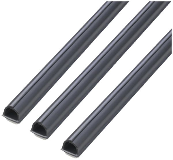 Minikanal MAX HAURI cablefix 10×10mm 3×1m selbstklebend grau