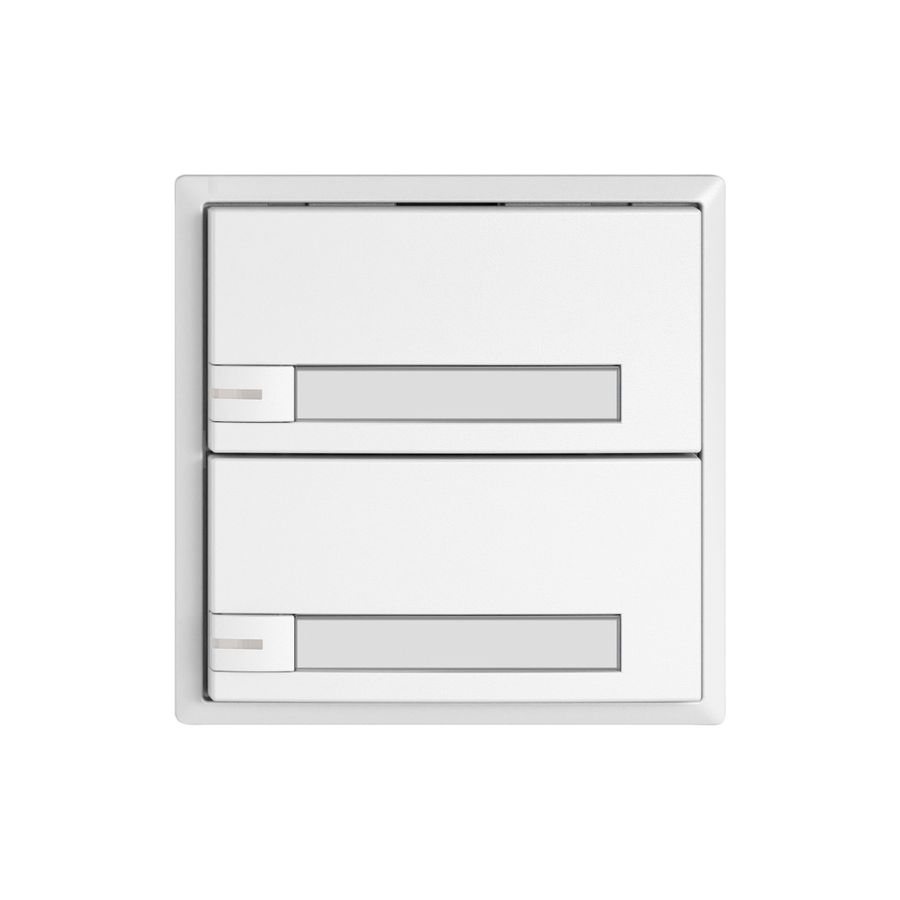 Pulsante KNX RGB EDIZIO.liv SNAPFIX® sensore temp.RGB-LED targ.2× com.1T bi
