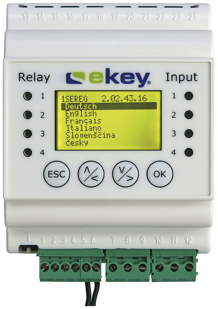 REG-Steuereinheit Hager ekey-home REG 2 weiss