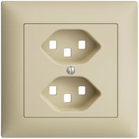 UP-Frontset EDIZIOdue vanille 88×88mm 2×T23