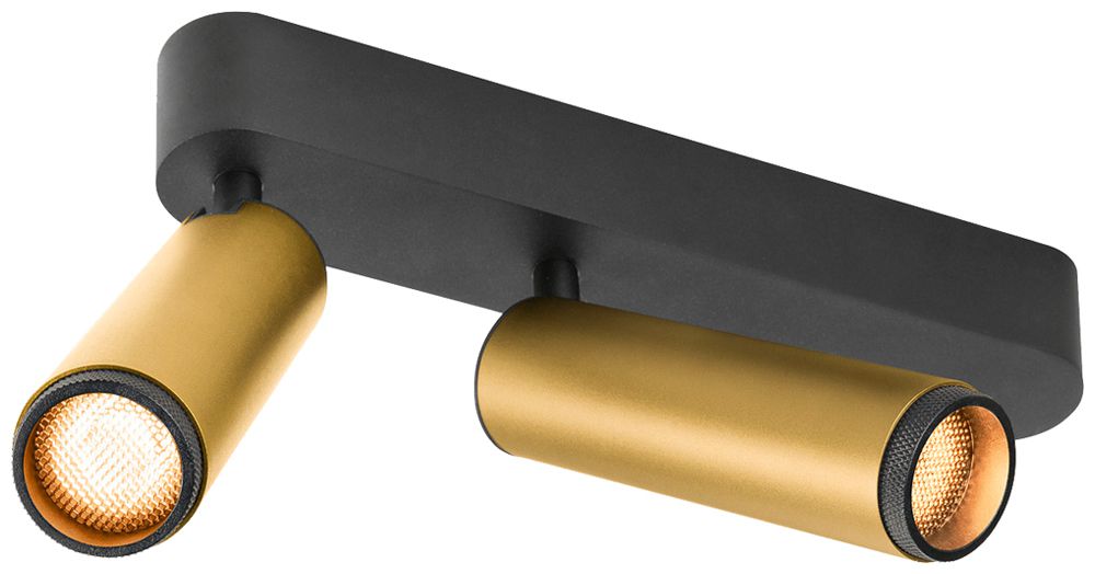 Spot LED SLV GRIP SPOT M 28W 2920lm 2700K WB REG 274×147×106mm nero/oro