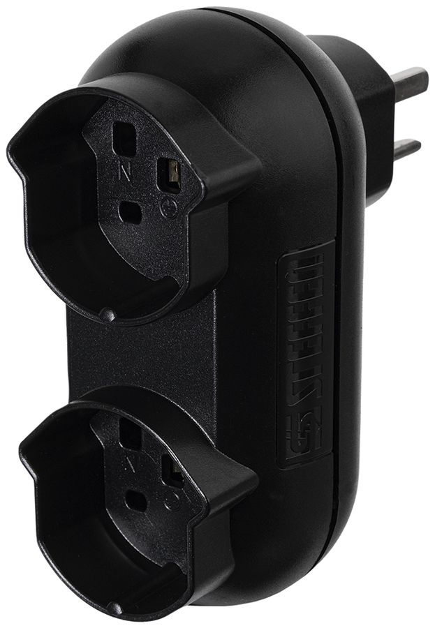 Mehrfachstecker Steffen STRONG 2×T25 16A 400V IP20 schwarz