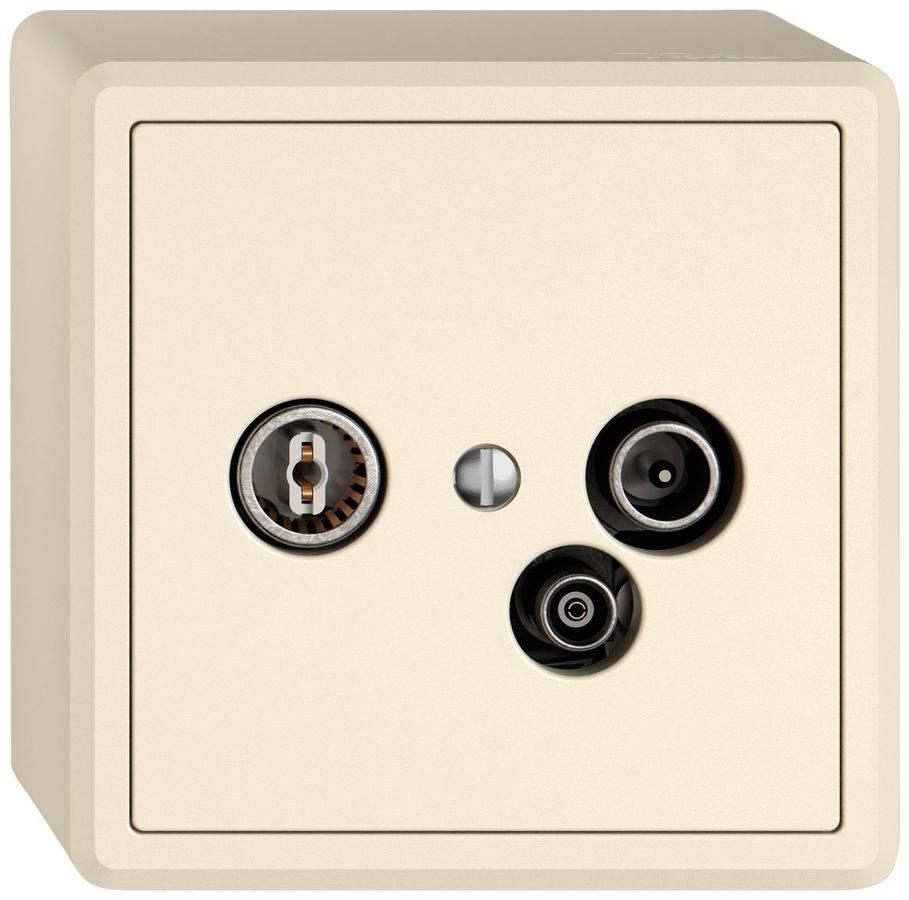 AP-Antennendose TV-R-Daten EDIZIO.liv SNAPFIX® 11dB cr