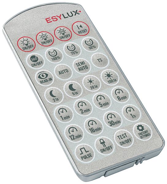 Télécommande ESYLUX DEFENSOR gris argenté
