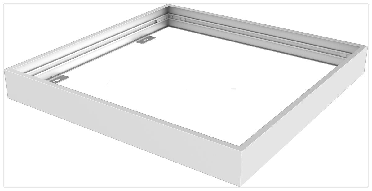 Anbaurahmen Sylvania Aluminium 625×625×70mm weiss