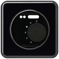 UP-Frontset basico schwarz für RaumthermostatFussbodenheiz.