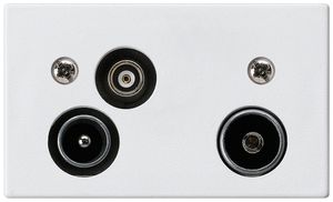 EB-Antennendose R-TV-Daten FLF 3/5 19dB weiss