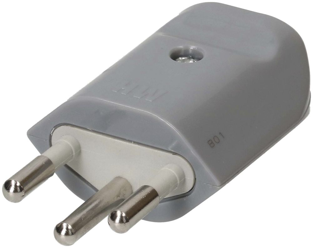 Spina mobile tipo 12 MAX HAURI MH, ingresso cavo Ø8.5mm grigio