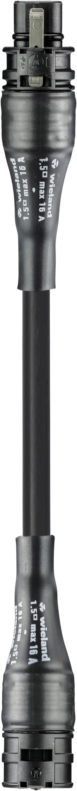 Fiche/prise Wieland 4m 3L noir