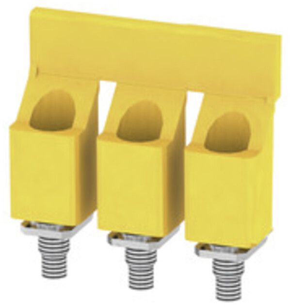 Connexion transversale Weidmüller WQV 16/3 vissé 3L pas 11.9mm isolé 76A jaune
