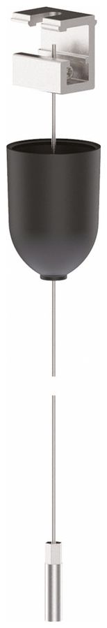 Sospensione ad asta Sylvania OneTrack M6 alluminio/acciaio Ø1.5×1500mm nero