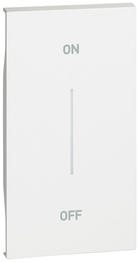 Cache de touche Living Now p.touches MyHOME 2 modules a.impression ON-OFF blanc