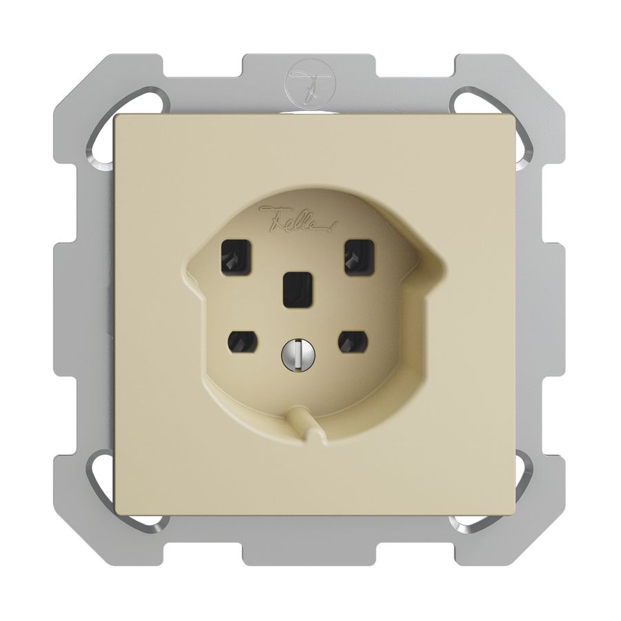 UP-Steckdose EDIZIOdue T25 16A vanille, Schraubklemmen