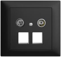 Presa multimedia 11dB INS Edue FKE, presa terminale/passaggio 2×RJ45 Keystone ne