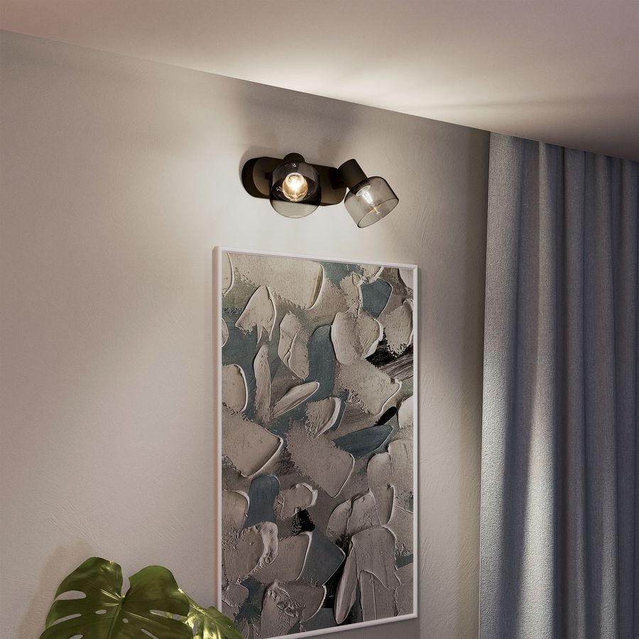 Spot Philips Sleet E14 2×25W 260×134mm nero