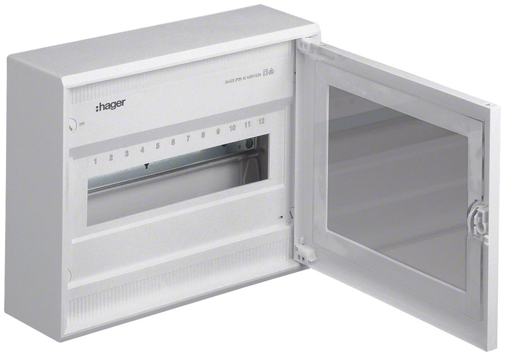 Verteiler Tehalit 12 Module hellgrau