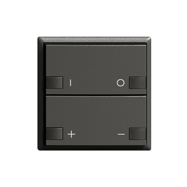 Frontset ON-OFF Dimmer 2K/2T ZEP EDIZIOdue schwarz