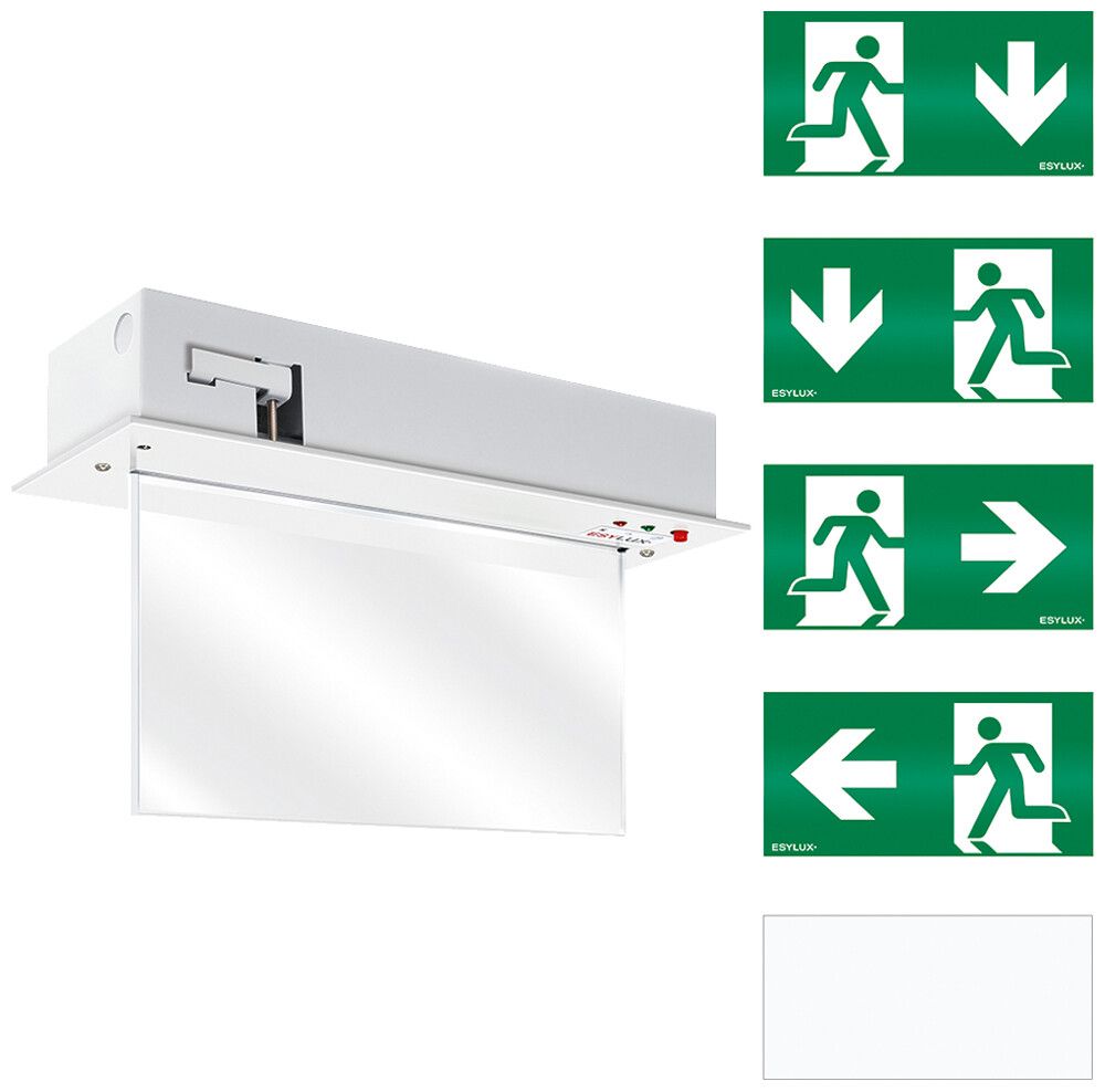 Notleuchte ESYLUX SLC EL LED IR 230V 3W IP40 3h weiss Deckeneinbau