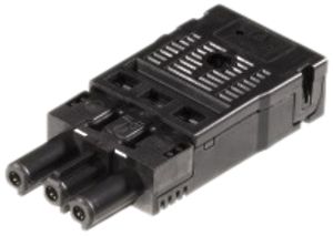 Prise Wieland GST18I3F B2 ZR1, 3P 250V 20A, noir