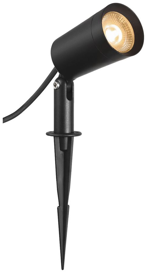 Lampada con picchetto LED SLV SYNA PLANT 6W 540lm 830 IP65 36° Ø65×109mm nero