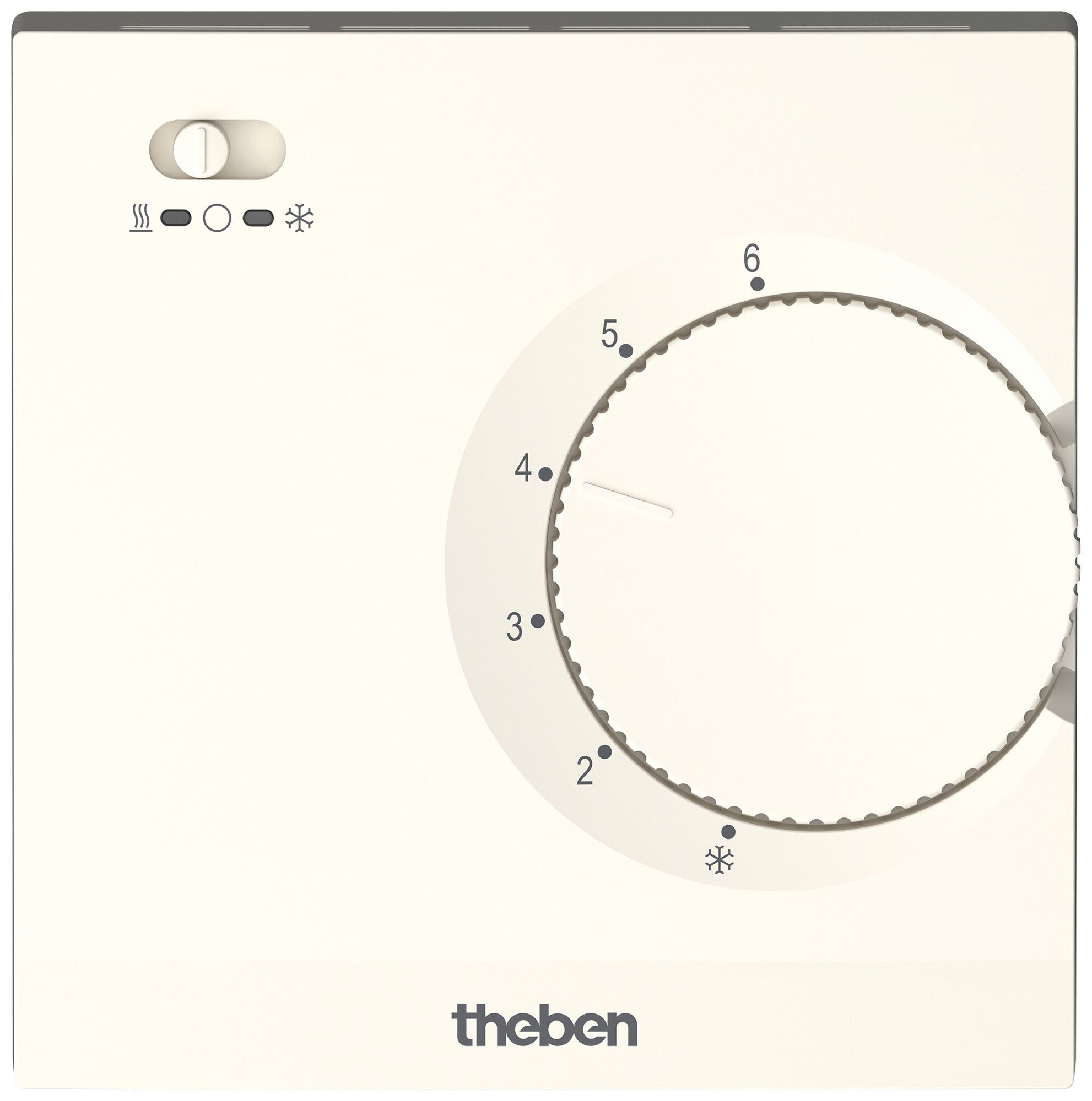 Termostato ambiente AP Theben RAMSES 708 S 230V AC 5…30°C 10A 76×76mm bianco