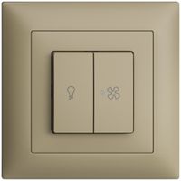 Kit frontale INC EDIZIOdue sand 88×88mm bottone doppio